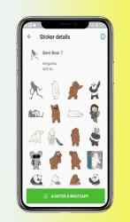 Captura 13 Bare Bears Stickers Imut WAStickerApps android