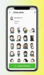 Screenshot 2 Bare Bears Stickers Imut WAStickerApps android