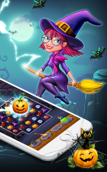 Captura de Pantalla 9 Halloween Witch Connect - Halloween games android