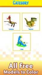 Screenshot 8 Dinosaurs 3D Color By Number - Pixel Art Voxel Coloring windows
