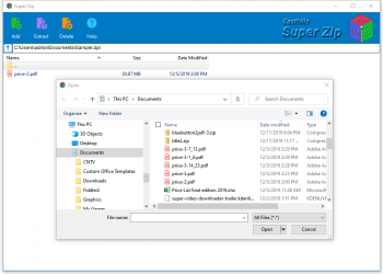 Screenshot 4 Zip - Super Zip: Free Rar, Zip & 7z Extractor, Unzip Archives, also a File Compression App (using 7-zip lib) windows