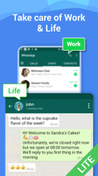 Captura 3 2Space Lite: 2 accounts for 2 WhatsApp android
