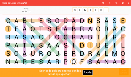 Screenshot 10 Sopa de Letras Español Gratis android