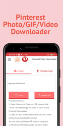 Screenshot 8 Video Downloader for Pinterest - GIF Downloader android