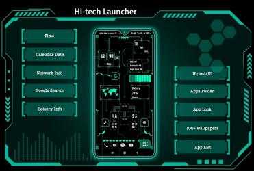 Captura 2 hi-tech launcher pro 2022 android