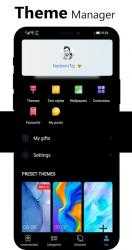 Captura de Pantalla 9 Black Emui-10 Theme for Huawei android