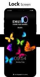 Captura de Pantalla 4 Black Emui-10 Theme for Huawei android