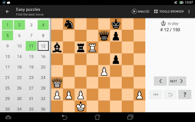 Captura 9 Problemas de ajedrez (puzzles) android