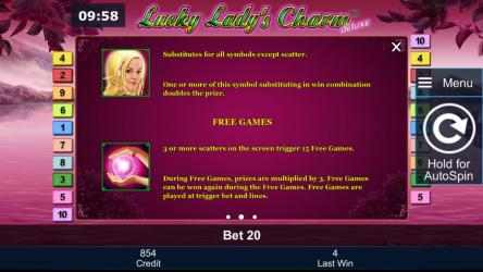 Image 12 Lucky Lady's Charm Deluxe Free Casino Slot Machine windows