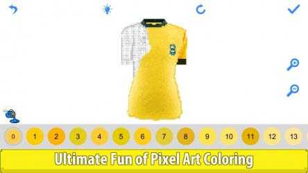 Captura de Pantalla 12 Football Shirts Color by Number:Pixel Art Coloring windows