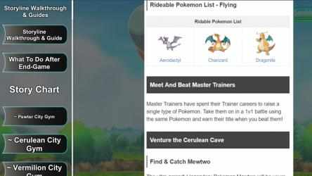 Capture 6 Pokemon Lets Go Guide App windows
