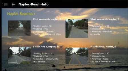Screenshot 2 Naples-Beach-Info windows