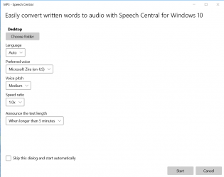 Screenshot 4 Speech Central windows