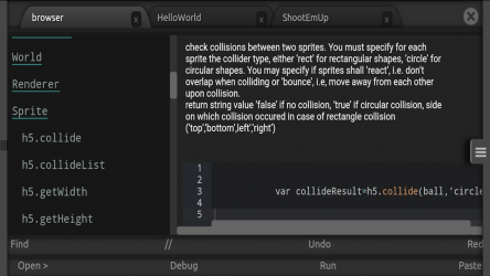 Captura 4 HTML5 Javascript Game Creator android