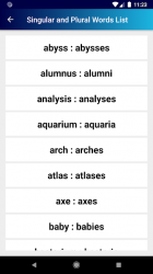 Screenshot 4 Singular and Plural Words List android