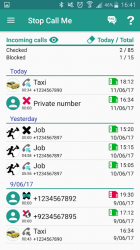 Screenshot 2 Stop llamadas recibidas - Bloqueador de llamadas android