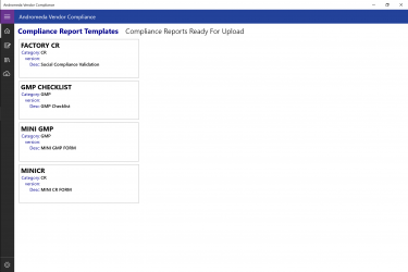 Screenshot 1 Andromeda Vendor Compliance windows