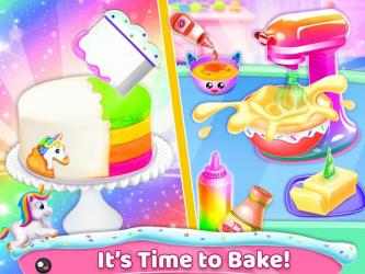 Captura de Pantalla 4 Unicorn Cake Maker🦄🎂: Juegos de panadero para ni android