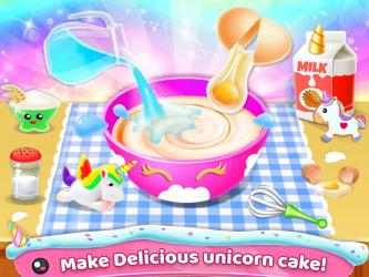 Imágen 13 Unicorn Cake Maker🦄🎂: Juegos de panadero para ni android