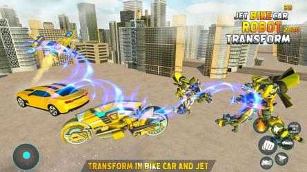 Captura 8 Flying Jet Robot Car Transform Games android