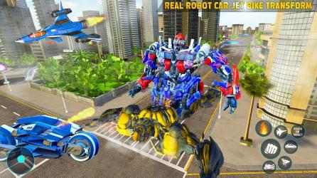 Captura 7 Flying Jet Robot Car Transform Games android