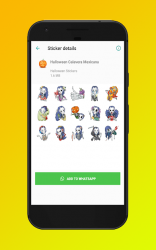 Captura de Pantalla 3 🎃WAStickerApps - Halloween Stickers para WhatsApp android