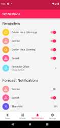 Screenshot 5 Alpenglow: Pronósticos de atardeceres android