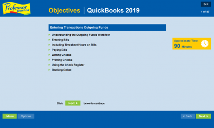 Captura 2 Professor Teaches QuickBooks 2019 windows
