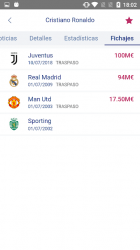 Captura 9 Fichajes fútbol: mercado, resultados, directo android