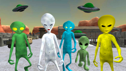 Captura 9 Alien Neighbor. Area 51 Escape Español android
