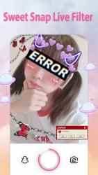 Screenshot 5 Sweet Face Camera - Live Face Selfie Editor android