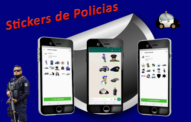 Captura 6 Stickers de Policias WAStickerApps android