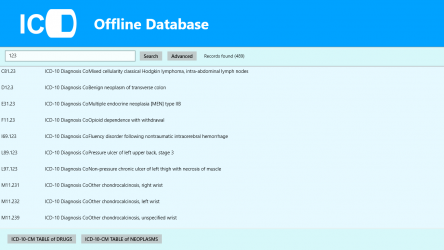 Screenshot 4 ICD9/ICD10 Offline Database windows