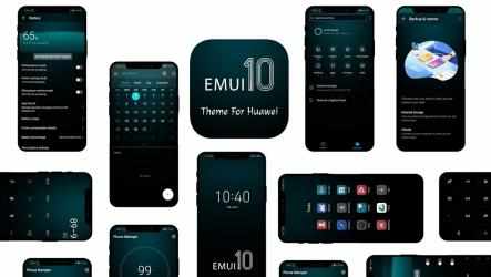 Captura de Pantalla 10 Dark Emui-10 Theme for Huawei android
