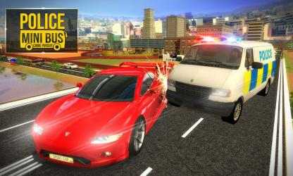 Captura de Pantalla 1 Police Mini Bus Crime Pursuit 3D - Chase Criminals windows