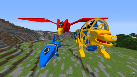 Captura de Pantalla 7 Mod Power's Rangers for Minecraft - Dino Skin android