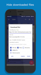 Captura 7 IDM: Video, Movie, Music, Torrent download manager android