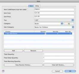 Capture 1 Inventoria Inventory Software for Mac mac