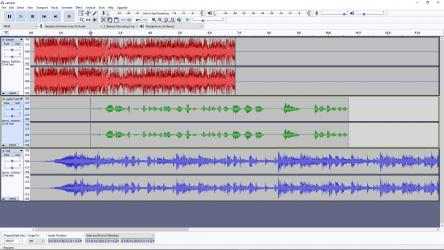 Captura 5 Audacity Audio Editor and Recorder windows