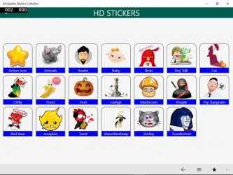 Captura de Pantalla 2 Emoji Stickers HD windows