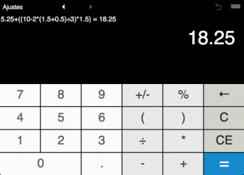 Screenshot 2 Calculator with parentheses windows