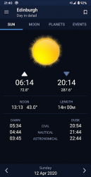 Screenshot 2 Sundroid: Sunrise and Sunset android