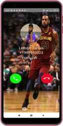 Captura de Pantalla 6 LeBron James Fake video call android