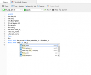 Captura de Pantalla 5 Navicat for MySQL windows