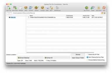 Captura 2 Express Zip Free File Compression for Mac mac