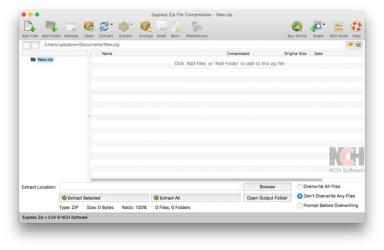 Screenshot 1 Express Zip Free File Compression for Mac mac
