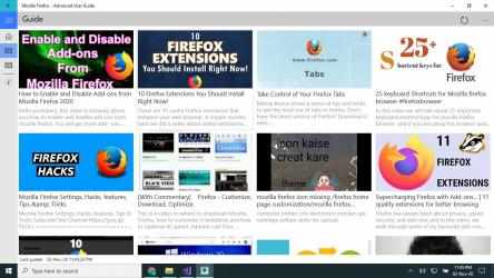 Screenshot 2 Mozilla Firefox - Advanced User Guide windows