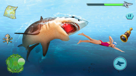 Screenshot 3 Enojado Tiburón Ataque - Salvaje Tiburón Juego android