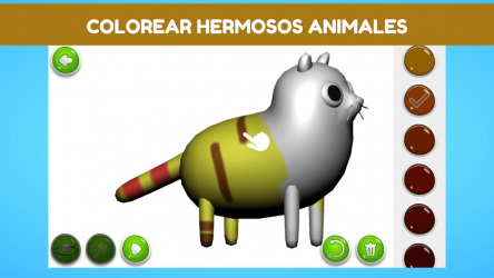 Screenshot 5 3D Animal libro para colorear android