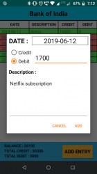 Captura de Pantalla 4 Account Manager - Track your expenses android